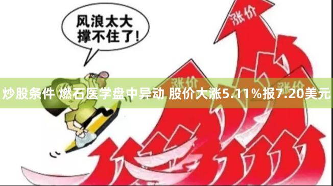 炒股条件 燃石医学盘中异动 股价大涨5.11%报7.20美元